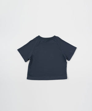 Peekaboo Relaxed Fit Raglan Crop Tee