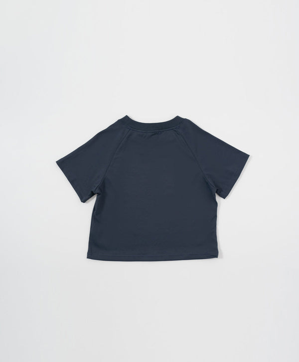 Peekaboo Relaxed Fit Raglan Crop Tee