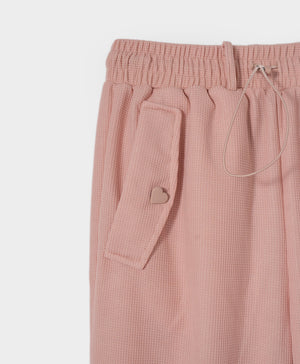 Dream Squad Waffle Long Pants with Drawstring