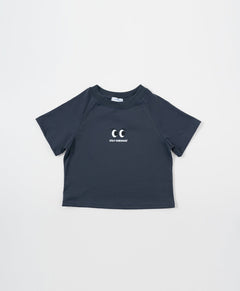 Peekaboo Relaxed Fit Raglan Crop Tee