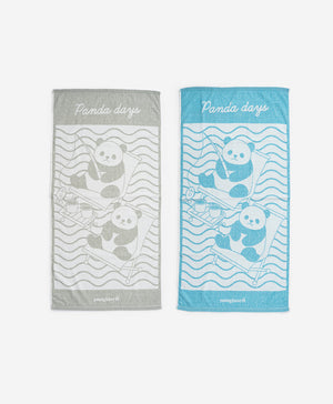 Fishing Panda Graphic Cotton Bath Towel (1pc)
