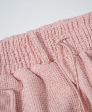 Dream Squad Waffle Long Pants with Drawstring