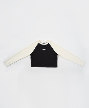 Peekaboo Long Sleeves Raglan Baby Tee