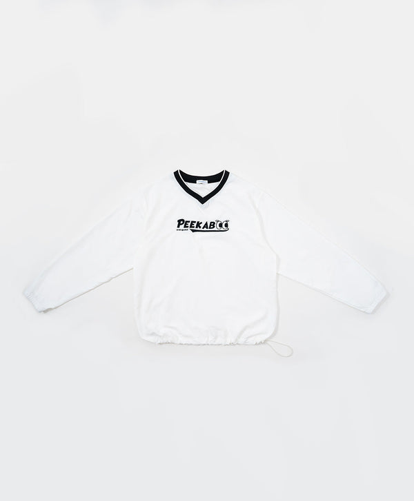 Peekaboo V- neck Oversized Sweatshirt