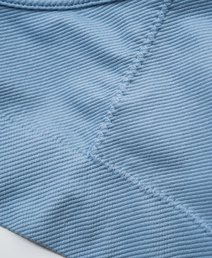 I am Padded! Double Strap Ribbed Denim Padded Top