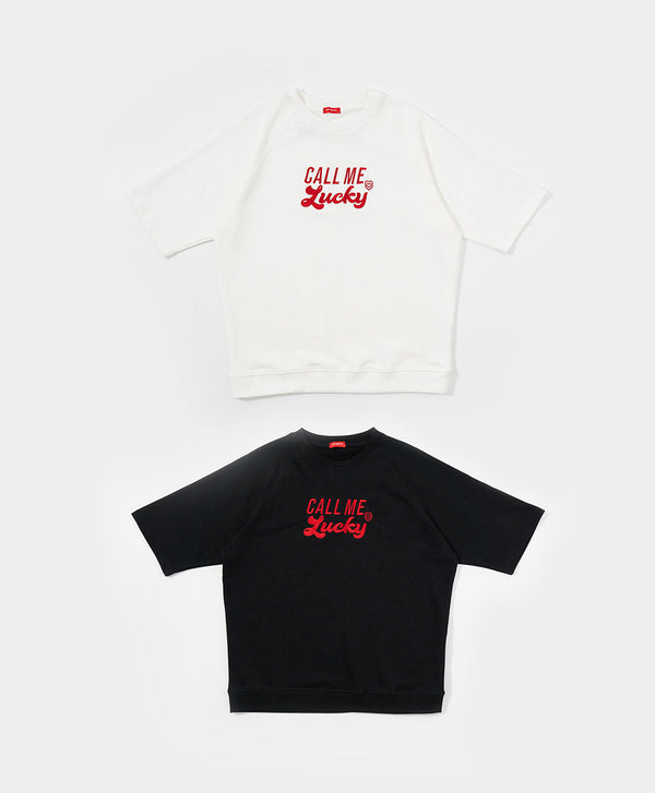 Call Me Lucky Unisex Raglan Sleeves Oversized Tee