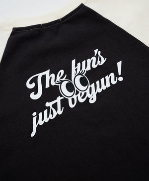 Peekaboo Long Sleeves Raglan Baby Tee