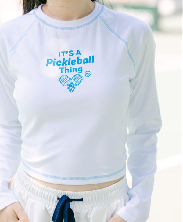 Pickle Me Long Sleeve Raglan Baby Tee