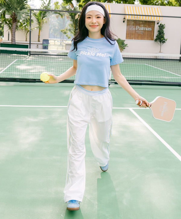 Pickle Me Short Sleeves Relaxed Fit Crop Tee