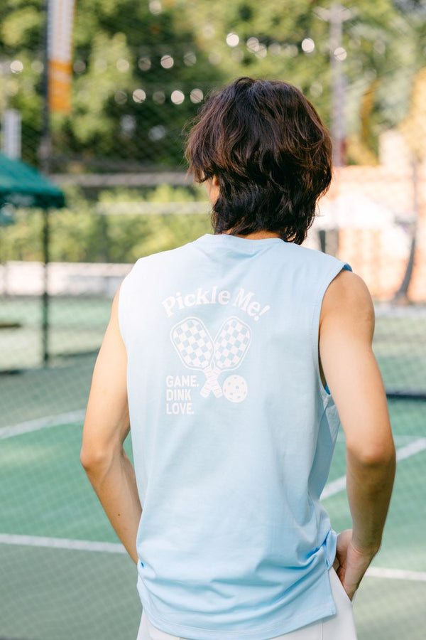 Pickle Me Unisex Crew Neck Sleeveless Tee