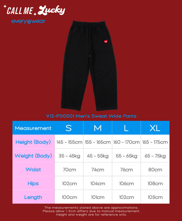 Call Me Lucky Men‘s Sweat Wide Pants