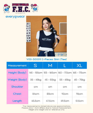 F.H.C Short Sleeves 2pcs Shirt
