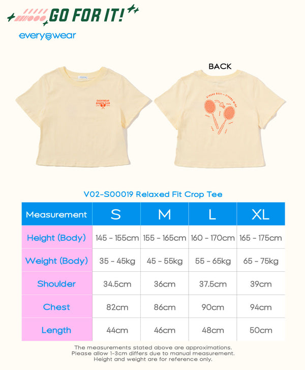 Go For It! Relaxed Fit Crop Tee