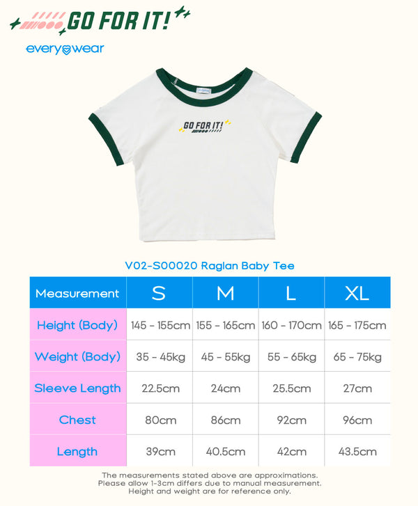 Go For It! Raglan Baby Tee