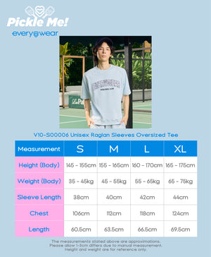 Pickle Me Unisex Raglan Short Sleeve Oversized Tee