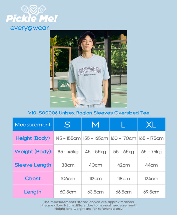 Pickle Me Unisex Raglan Short Sleeve Oversized Tee
