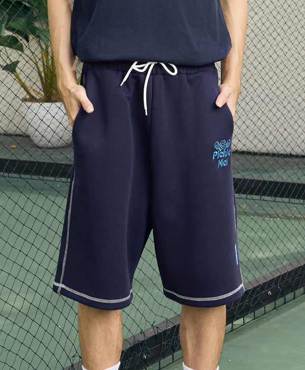 Pickle Me Men‘s Contrast Drawstring Sweatshorts