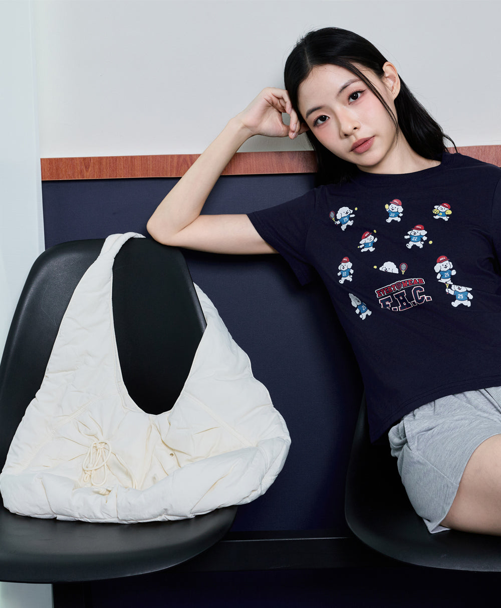 F.H.C Ribbon Hobo Tote Bag