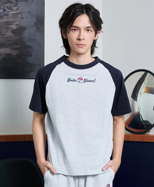 F.H.C Unisex Crew Neck Raglan Sleeves Tee