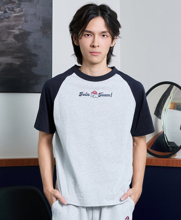 F.H.C Unisex Crew Neck Raglan Sleeves Tee