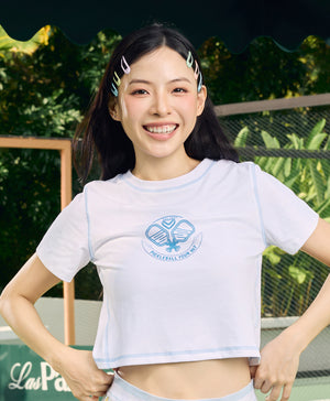 Pickle Me Short Sleeves Relaxed Fit Crop Tee
