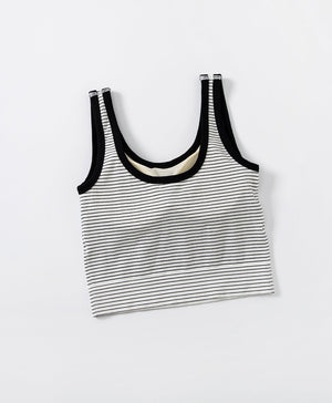 Contrast Stripes Bra Top