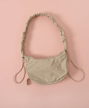 Smiling Every.wear Ribbon Drawstring Shoulder Tote