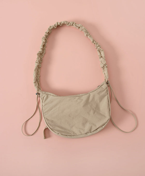 Smiling Every.wear Ribbon Drawstring Shoulder Tote