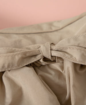 Smiling Every.wear Ribbon Drawstring Shoulder Tote