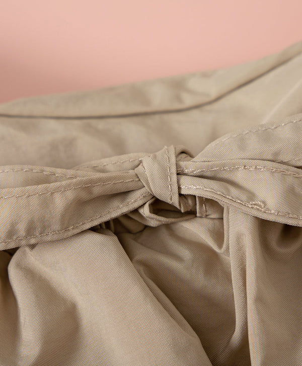 Smiling Every.wear Ribbon Drawstring Shoulder Tote