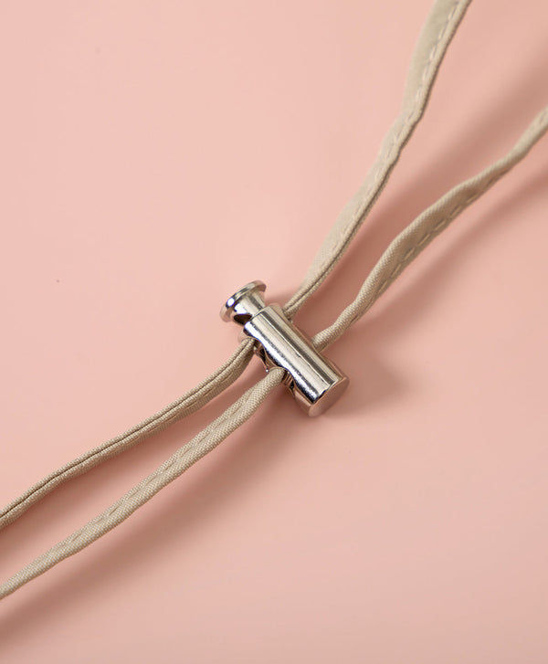 Smiling Every.wear Ribbon Drawstring Shoulder Tote