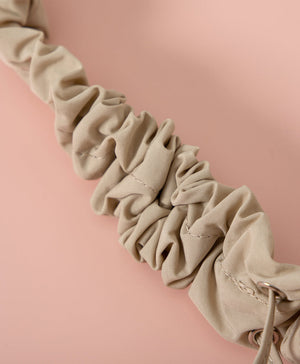 Smiling Every.wear Ribbon Drawstring Shoulder Tote