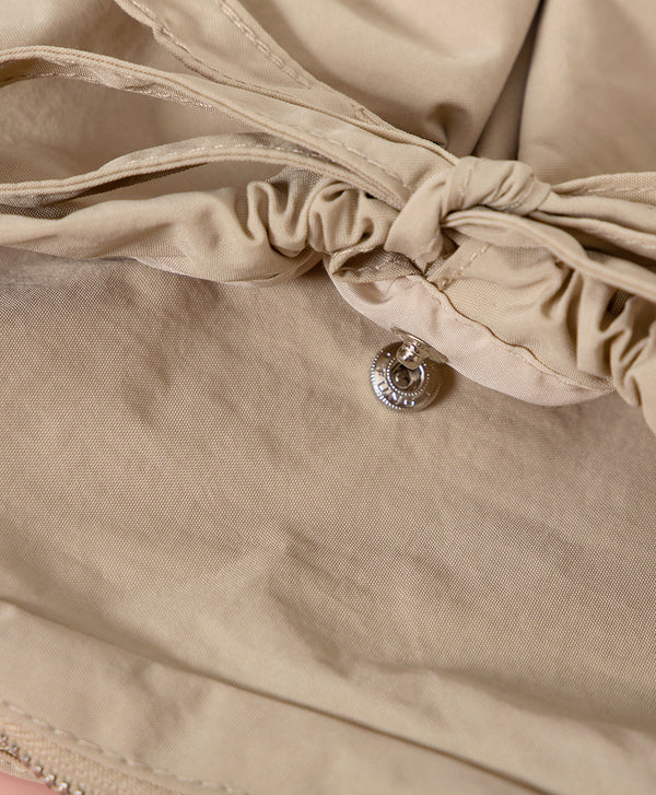 Smiling Every.wear Ribbon Drawstring Shoulder Tote