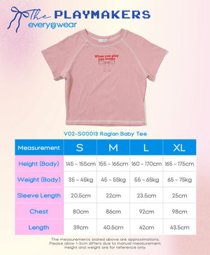 The Playmakers Raglan Baby Tee