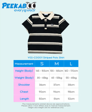 Peekaboo Striped Polo Shirt