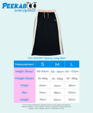 Peekaboo Sporty Long Skirt